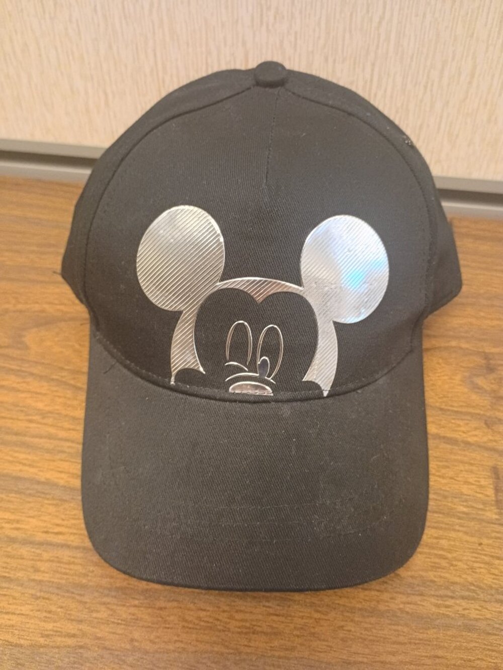 Disney Parks WDW Mickey Mouse Ears Metallic Like Baseball Cap Hat